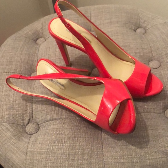 BCBGeneration Shoes - Red peep toe heels 👠